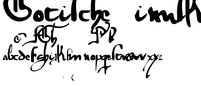 gotische minuskel 1269 pw font